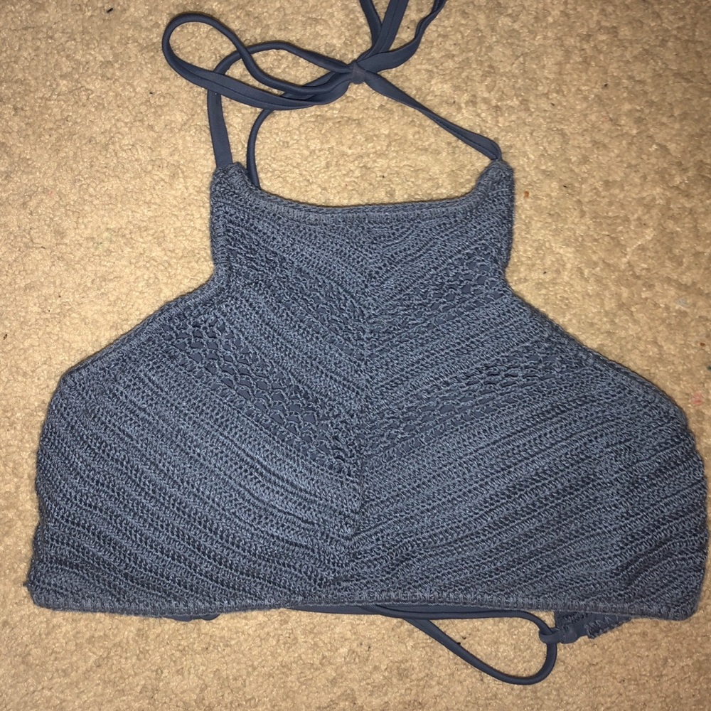 BIKINI KNIT HALTER TOP